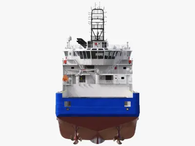 Ulstein PX105 Sea Spider Platform Supply Vessel 3D model
