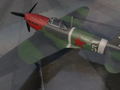 Yakovlev Yak-1B 3D model