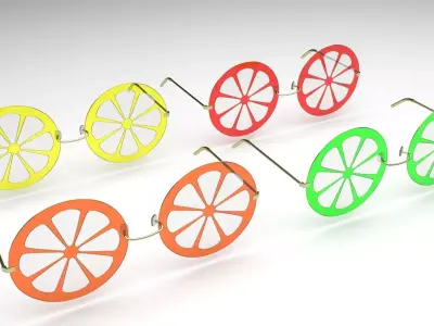 Citrus Sunglasses Collection 3D model