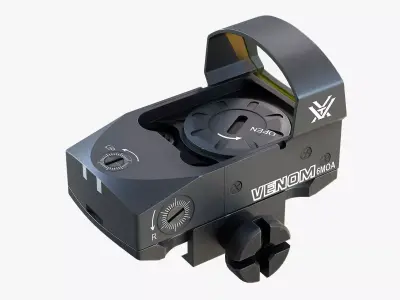 Venom red dot sight Low-poly 3D model purchase
