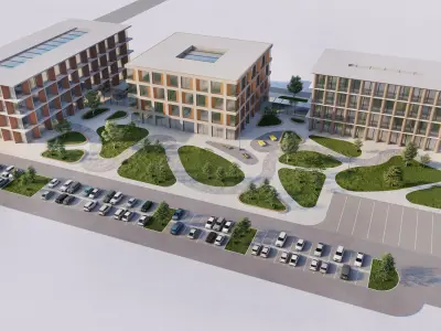 Multifunctional Complex Campus 3D model