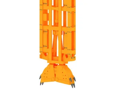 DHG-V Diaphragm Wall Hydraulic Grab 3D model
