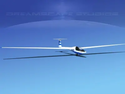 Glaser Dirks DG200 15Mtr Sailplane V01 3D model