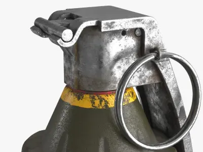 Hand Grenade Collection Low-poly 3D model