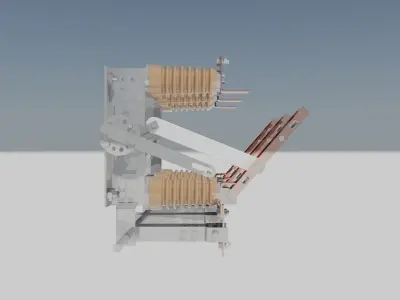 Medium voltage disconnecting switch - RMzK-20 Free 3D model