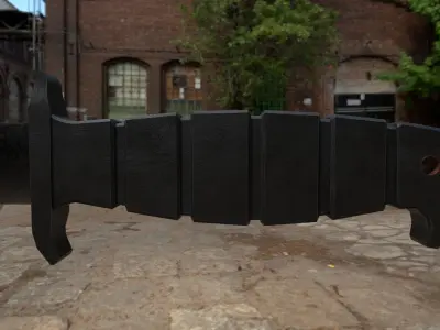 Clip Point Knife Free low-poly 3D model