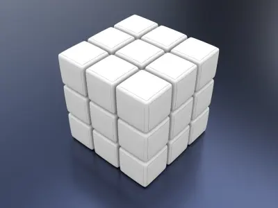 Rubiks Cube Free 3D model buy