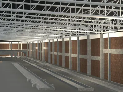 Factory in section cut 24i02 3D model