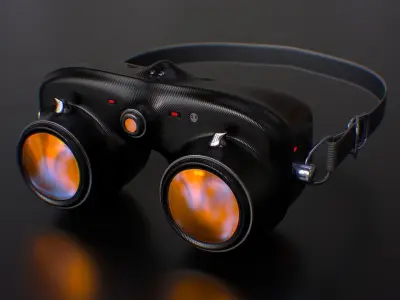 Sci-Fi Goggles Low-poly 3D model