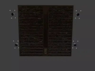 THE BOEING 767 OVERHEAD panel detailed 3D model