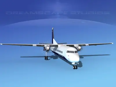 Fokker F-60 Corporate 3 3D model
