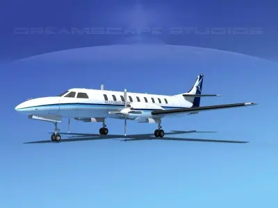 Swearingen SA226 Gulf Coast Aviation 3D model