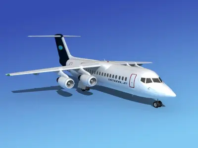 BAe 146-300 National Jet 3D model
