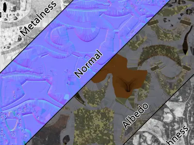 SCI FI Armor Low-poly 3D model