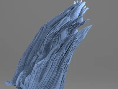Clawed Spiked mountain piece model 3  3D model