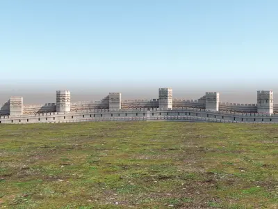 Byzantium rampart - istanbul surlar 3D model