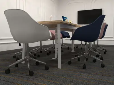 Office Meeting Room Low-poly 3D model