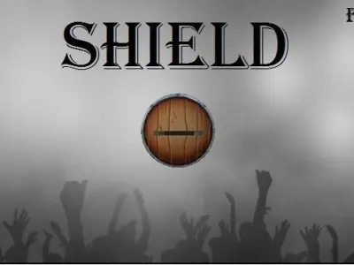 shield 3d wooden circle 3D model