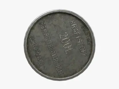 Oil Drums WW2 Low-poly 3D model