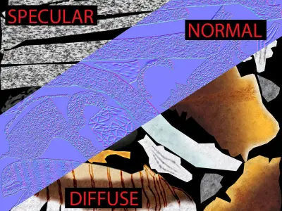 spider low poly textured rigged animated Low-poly 3D model