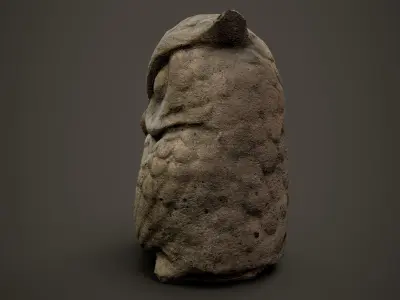 Owl Ornament  Low-poly 3D model