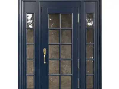 Entrance classic door 116 3D model