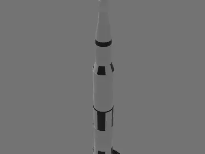 Saturn V Spaceship Free 3D model