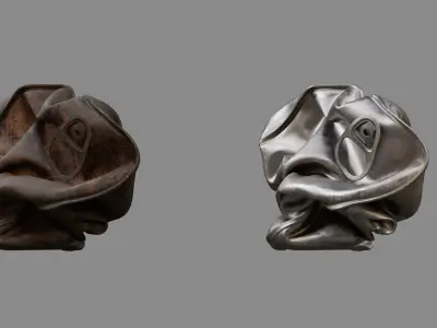 Crushed Fish Can 07 3D model