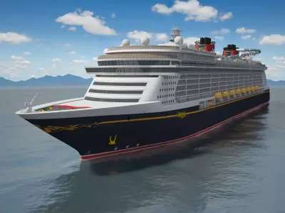 Disney Dream Cruise Ship 3D model