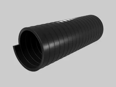 Spiral twisted pipes 3D model