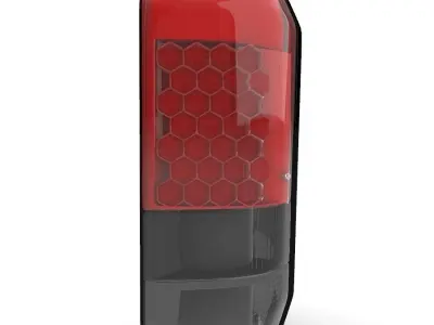 Stop mica toyota land cruiser 100 Low-poly 3D model