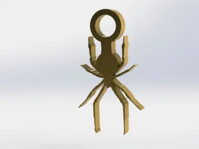 Spider Pendant Simple 3D print model