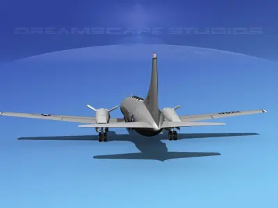 Convair T-29 USAF V03 3D model