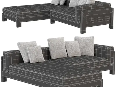  Alison Iroko Outdoor sofa2 3D model
