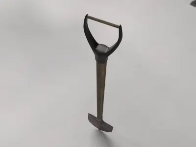 Shovel -- PBR -- Game Ready Asset Free low-poly 3D model