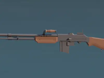 Bar m1918 - Low Poly Low-poly 3D model