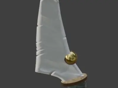Snow Beast Sword 3D model