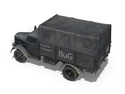 Opel Blitz 3ton - Fuel Transporter 3D model