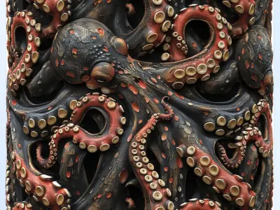 Octopus Seamless Texture Texture