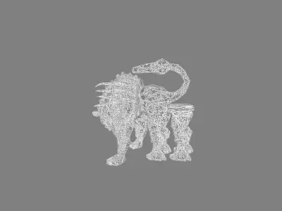 mostro bestioide1 Low-poly 3D model