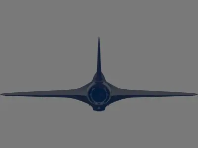 F4D-1 Skyray 3D model