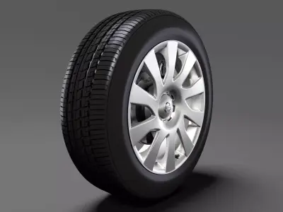 Nissan NV300 Van wheel 2017 3D model