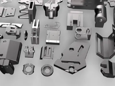 Kitbash VOL4 Mechanical mini pack  3D model