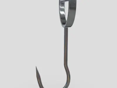 Meat Hook Low-poly 3D model