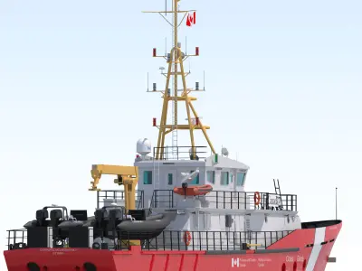 Hero Class Canadian Coast Guard vessel 3D model