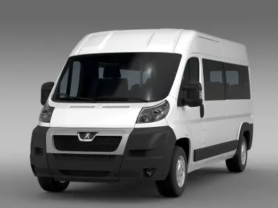 Peugeot Boxer Window Van L3H2 2006-2014 3D model
