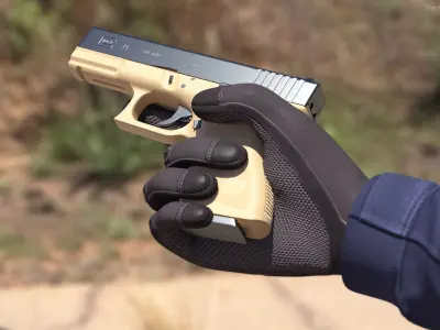 Glock 19 GEN 3 Olive 3D model