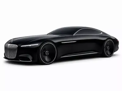 Futuristic Mercedes-Benz Luxury Coupe Concept 3D model