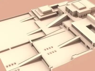 Temple of Hatshepsut 3D print model