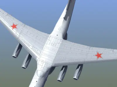 Il-76 Candid Aircraft 3D model